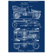 Motor Vehicle patent. Vintage car illustration.