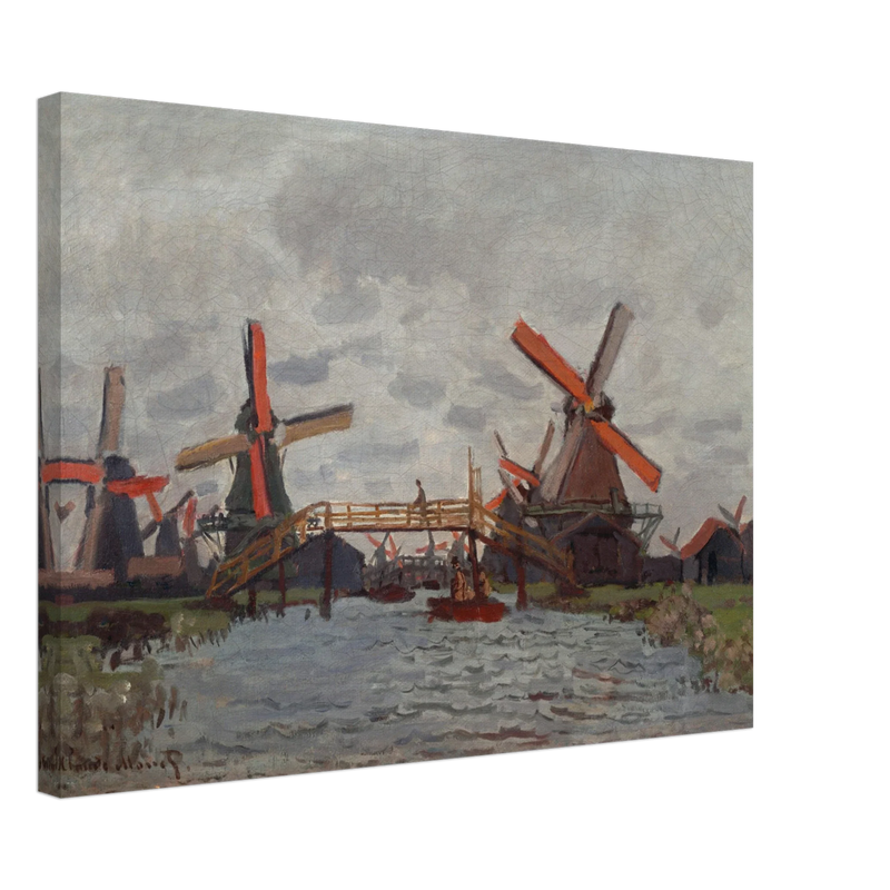 Windmills near Zaandam by Claude Monet