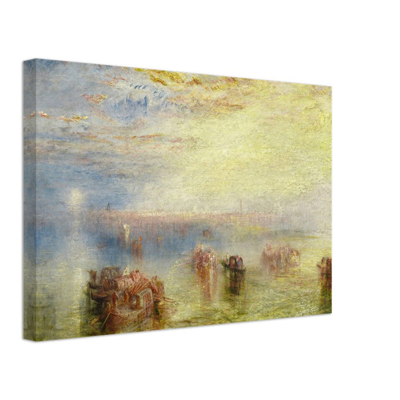 Approach to Venice by Joseph Mallord William Turner. Antique abstract painting of Venice Italy.