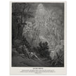 Gustave Dore The Bible engraving print . Jacob's dream.