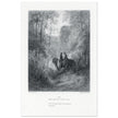 Gustave Dore illustration of King Arthur legend . The Dawn of Love. From the book Idylls of the King by Alfred Tennyson.