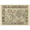Old map of the world poster reproduction by Joan Blaeu XVII century