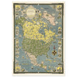 A Pictorial Map of North America by Ernest Dudley Chase.