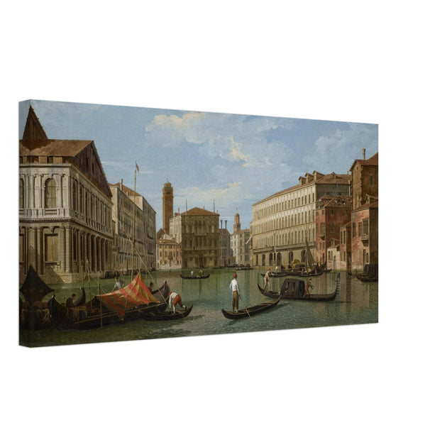 Venice, the Grand Canal, looking North from the Palazzo Rezzonico to the Palazzo Balbi by Studio of Giovanni Antonio Canaletto