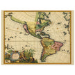 Ancient map of America by Carel Allard. XVII Century.