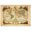 Ancient world map print. Il Mappamondo o sia Descrizione Generale del Globo by Antonio Zatta
