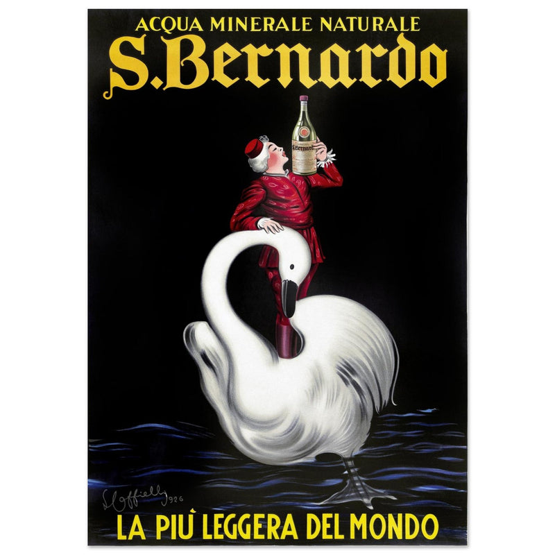 San Bernardo water italian vintage advertising print. Poster by Leonetto Cappiello 1953