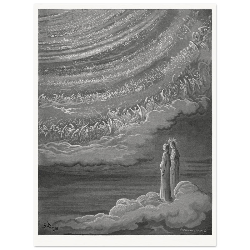 Gustave Dore illustration for The Divine Comedy by Dante Alighieri.  Paradise.