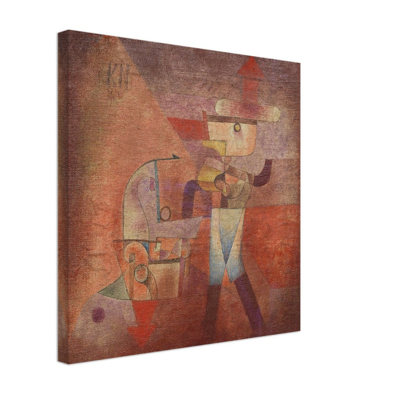 Paul Klee KN der Schmied ( KN the blacksmith ) abstract painting.