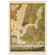 Beautiful antique old map from above of New York City 1770 by Bernad Ratzer