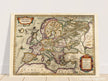 Ancient map of Europe and the Celts. Europam sive Celticam veterem by Abraham Ortelius.