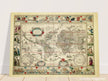 Ancient old world map 1638. Noua totius terrarum orbis geographica ac hydrographica tabula by Willem Janszoon Blaeu