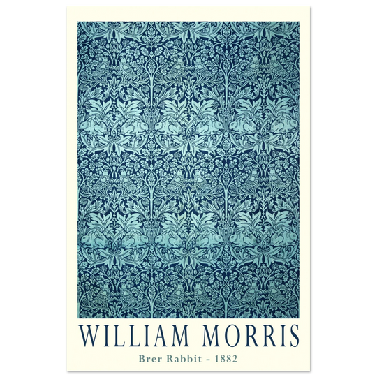 William Morris Brer Rabbit wallpaper vintage design.