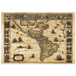 America antique map by Willem Janszoon.