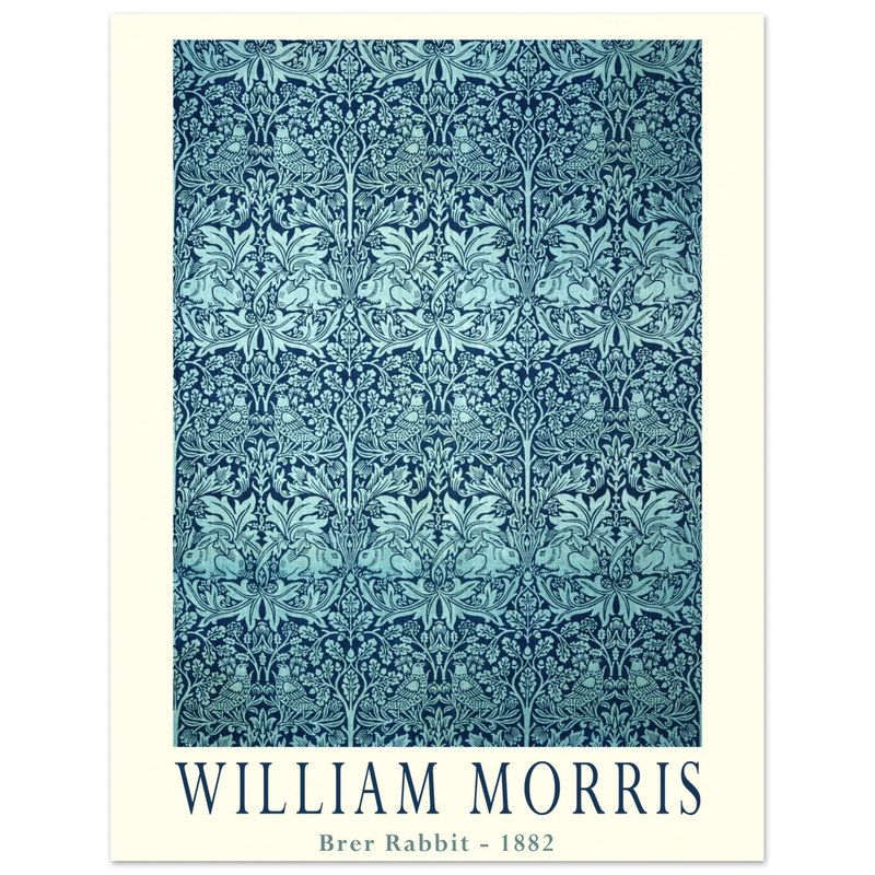 William Morris Brer Rabbit wallpaper vintage design.