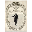 Declaration of Independence of America. George washington manuscript illustration.