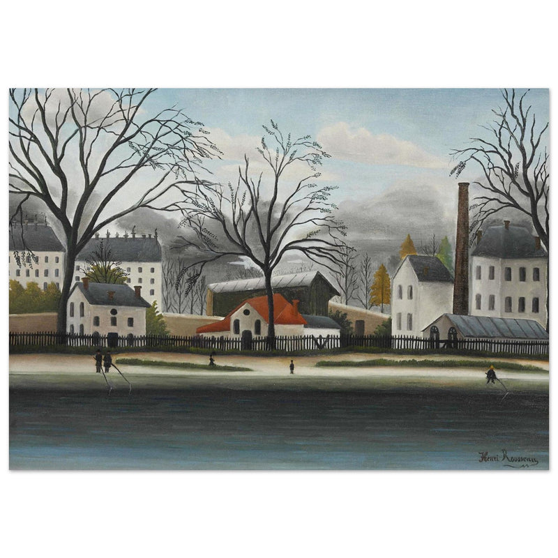 Henry Rousseau painting The Banlieue