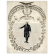 Declaration of Independence of America. George washington manuscript illustration.
