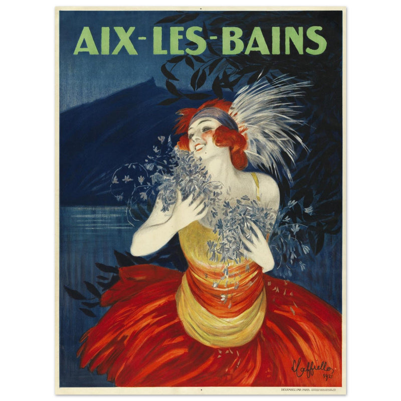 Aix Les Bains advertising vintage poster created by Leonetto Cappiello.