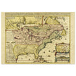 Ancient map of the french North America by Henri Chatelain.