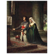 Edmund Blair Leighton painting The Dedication knight offering sword in church