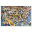 United States historic map of historical events by Aaron Bohrod