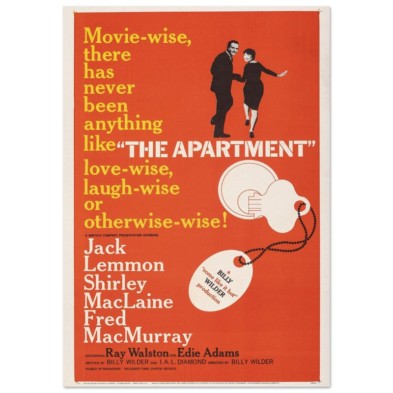 Billy Wilder The Apartment movie poster.