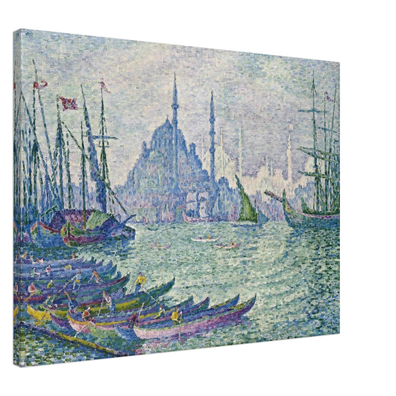Paul Signac painting the Golden Horn the minarets