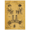 Bust reducer brassiere vintage patent by M Perillat