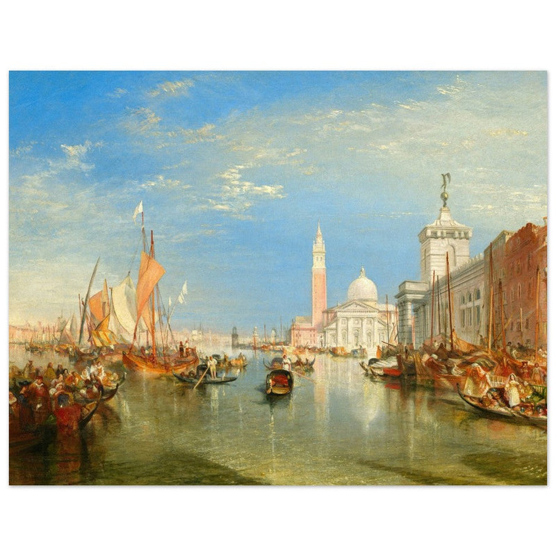 Venice Italy antique painting by Joseph Mallord William Turner. The Dogana and San Giorgio Maggiore.