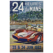 Le Mans race 1962 by Michel Beligond vintage poster .
