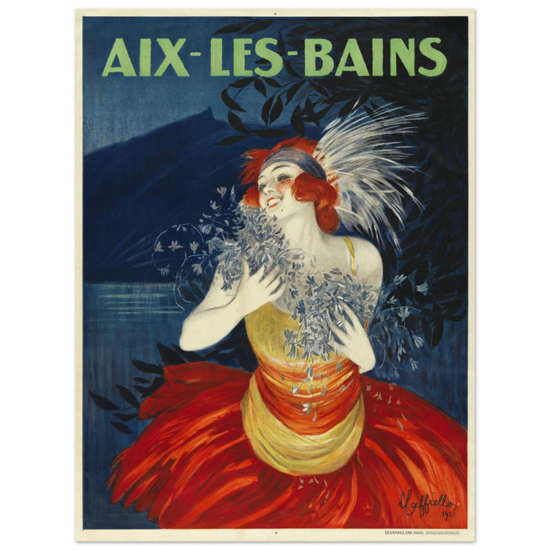 Aix Les Bains advertising vintage poster created by Leonetto Cappiello.