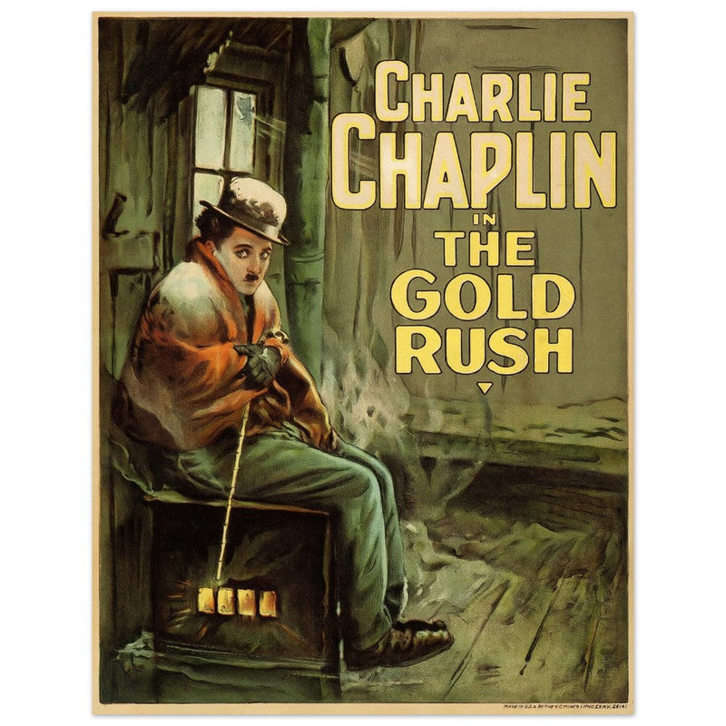 Charlie Chaplin The Gold Rush movie poster.