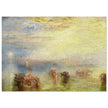 Approach to Venice by Joseph Mallord William Turner. Antique abstract painting of Venice Italy.