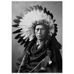 James A. Garfield, Chief of Apaches. Black and white portrair  of a native american leader