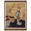 Edmund Dulac and one of his illustration for Princess Badura fairy tale.