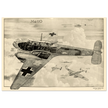 Messerschmitt Bf 110 fighter World War 2 poster