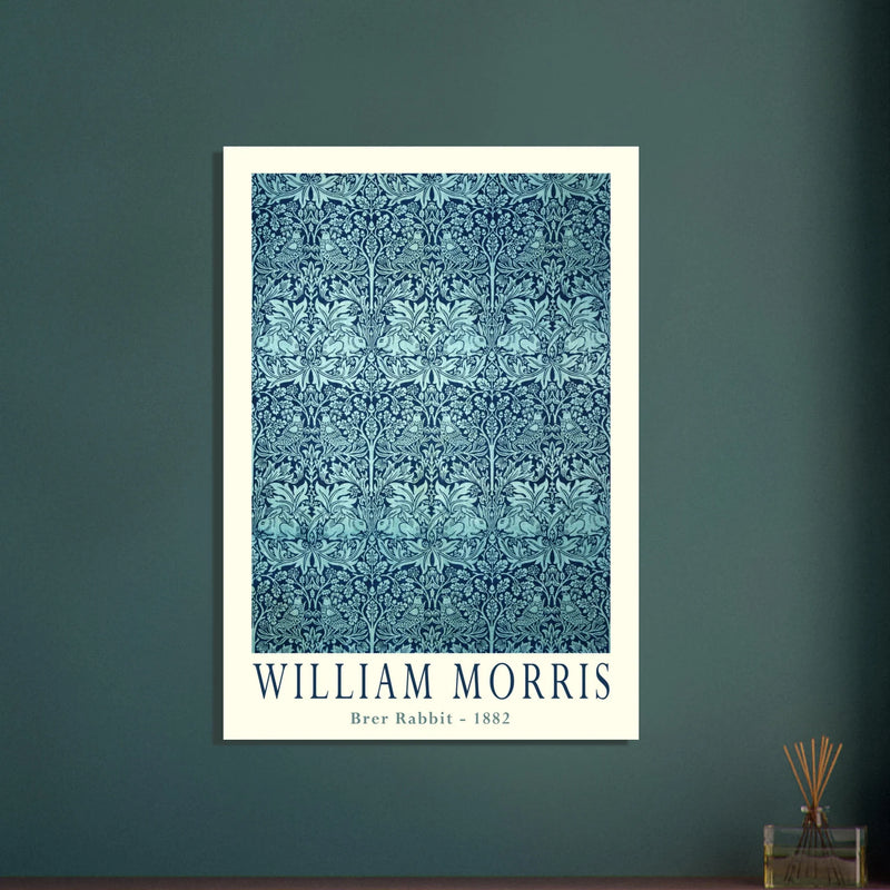 William Morris Brer Rabbit wallpaper vintage design.