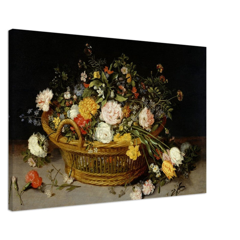 A Basket of Flowers painting by Jan Brueghel the Younger.