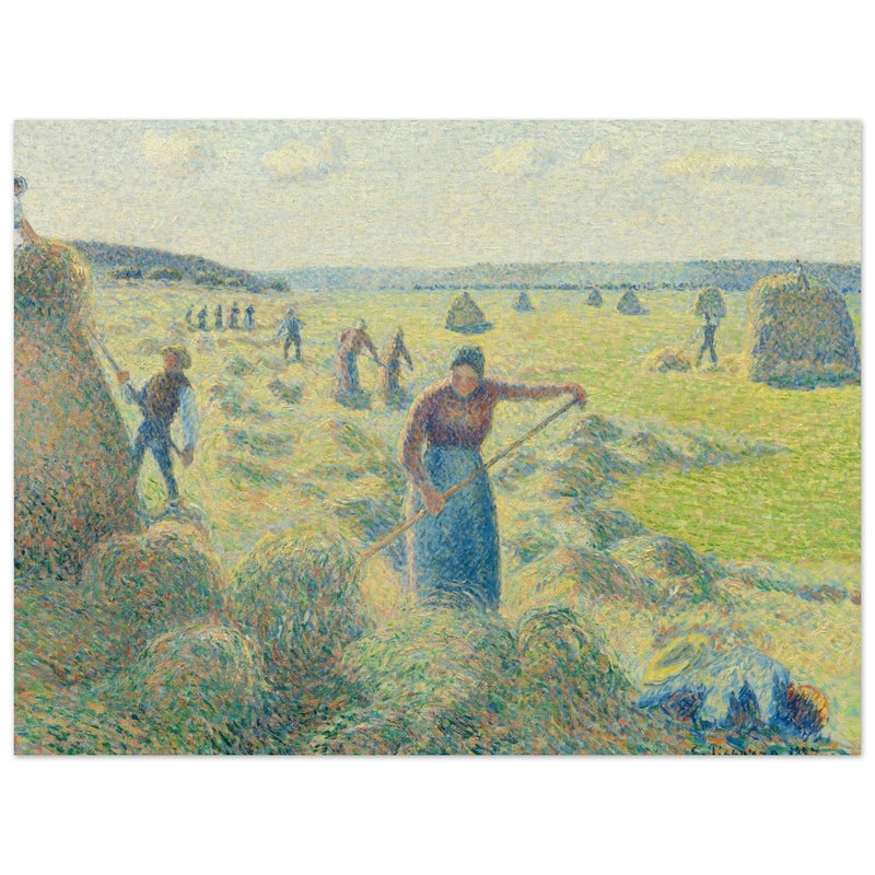 La Recolte des Foins  Eragny. The haymaking Eragny by Camille Pissarro 1887.