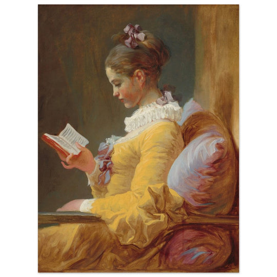 Young Girl Reading painting by Jean-Honoré Fragonard 1769.