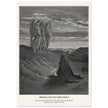 Gustave Dore The Bible engraving print . Abraham and the three Angels .