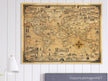Pictorial old map of the world by Ernest Dudley