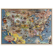 United States historic map of historical events by Aaron Bohrod