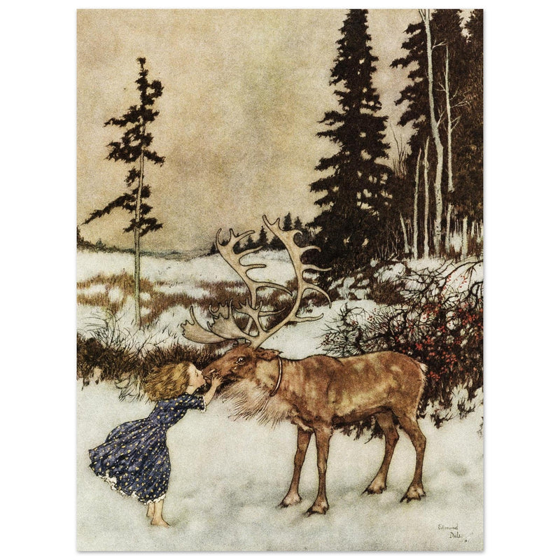 Illustration by Edmund Dulac for The Snow Queen by Hans Christian Andersen.