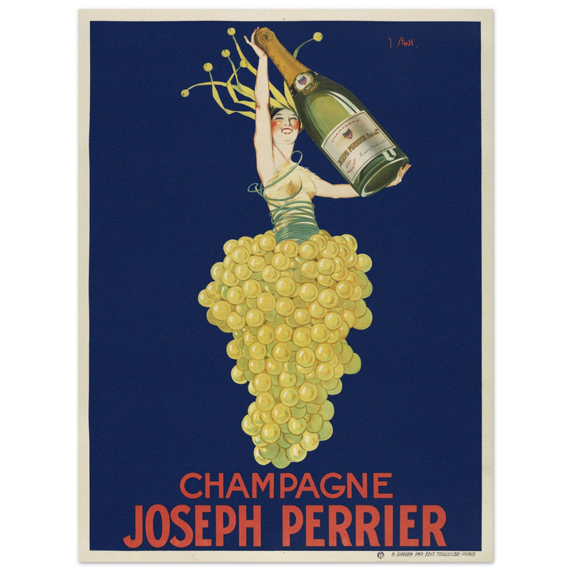 Joseph Stall Champagne Joseph Perrier vintage poster