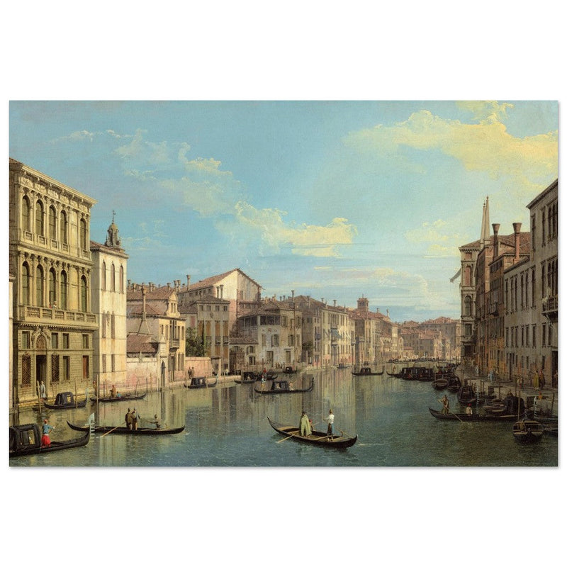 Grand Canal in Venice Italy. Antique painting by Canaletto 1738.