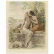 Paul Emile Becat erotic illustration Les Baiseres II ( The Kisses )