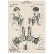 Bust reducer brassiere vintage patent by M Perillat