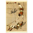 Vintage old circus acrobats poster.